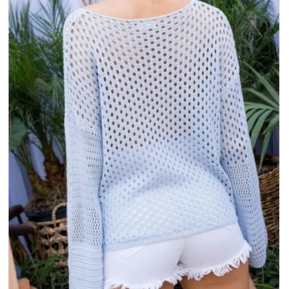 Lighten up- Blue sweater - Picture 3 of 12